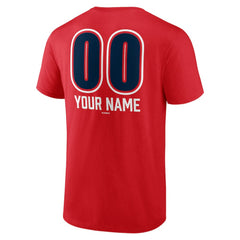 Los Angeles Angels Personalized Name & Number Fastball T-Shirt - Red - MLB Lifestyle