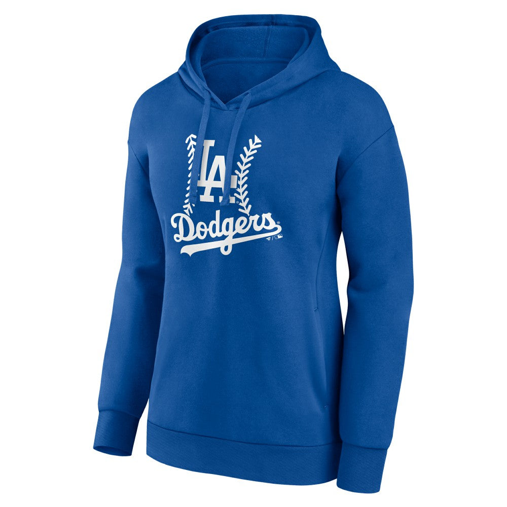 Los Angeles Dodgers Women's Personalized Name & Number Fastball Pullover Hoodie - Royal - MLB Discount