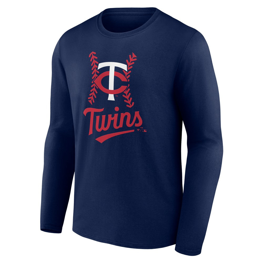Minnesota Twins Personalized Name & Number Fastball Long Sleeve T-Shirt - Navy - MLB Online