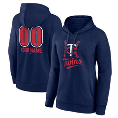 Minnesota Twins Women's Personalized Name & Number Fastball Pullover Hoodie - Navy - MLB Online