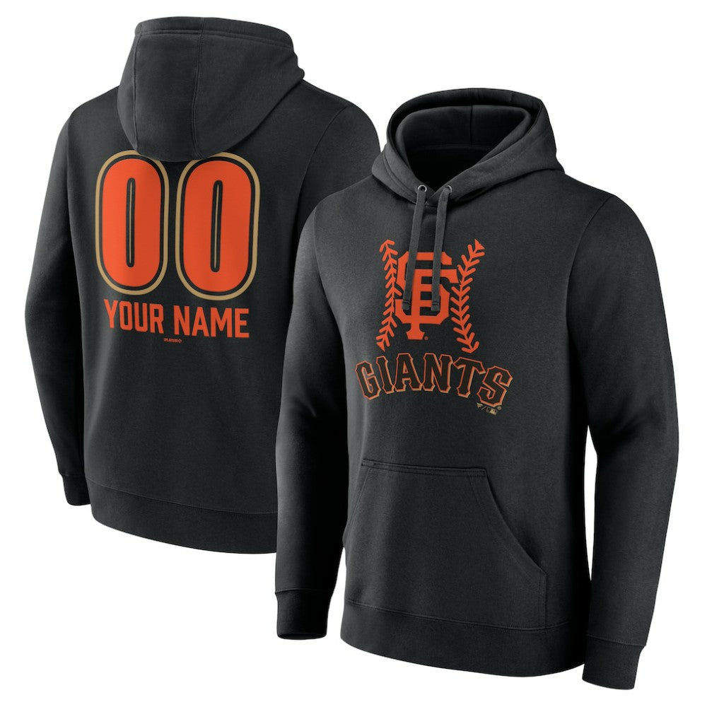 San Francisco Giants Personalized Name & Number Fastball Pullover Hoodie - Black - MLB Online