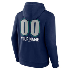 Seattle Mariners Personalized Name & Number Fastball Pullover Hoodie - Navy - MLB Sale