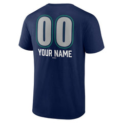 Seattle Mariners Personalized Name & Number Fastball T-Shirt - Navy - MLB Online