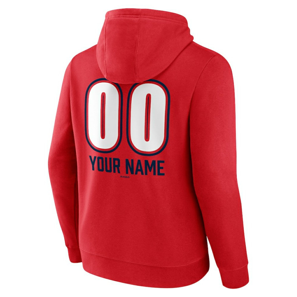 St. Louis Cardinals Personalized Name & Number Fastball Pullover Hoodie - Red - MLB Lifestyle