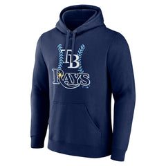 Tampa Bay Rays Personalized Name & Number Fastball Pullover Hoodie - Navy - MLB Lifestyle