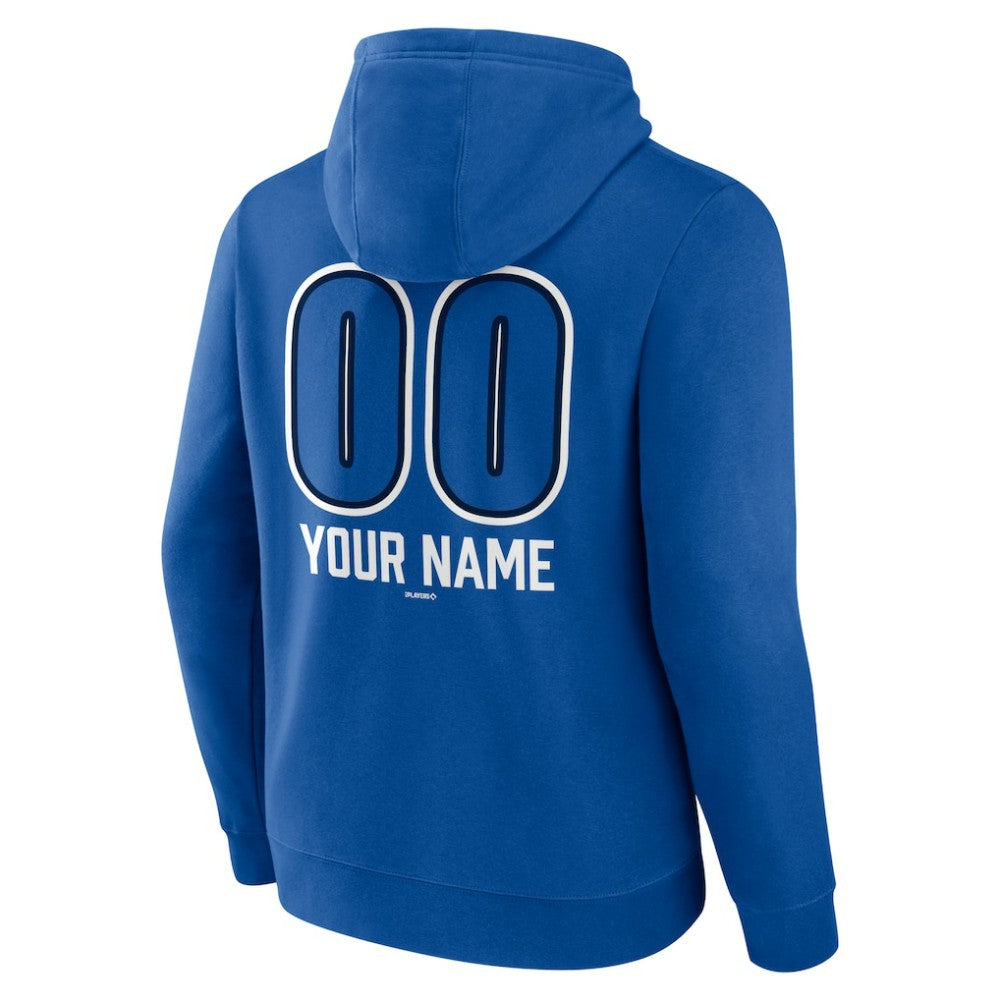 Toronto Blue Jays Personalized Name & Number Fastball Pullover Hoodie - Royal - MLB on Sale