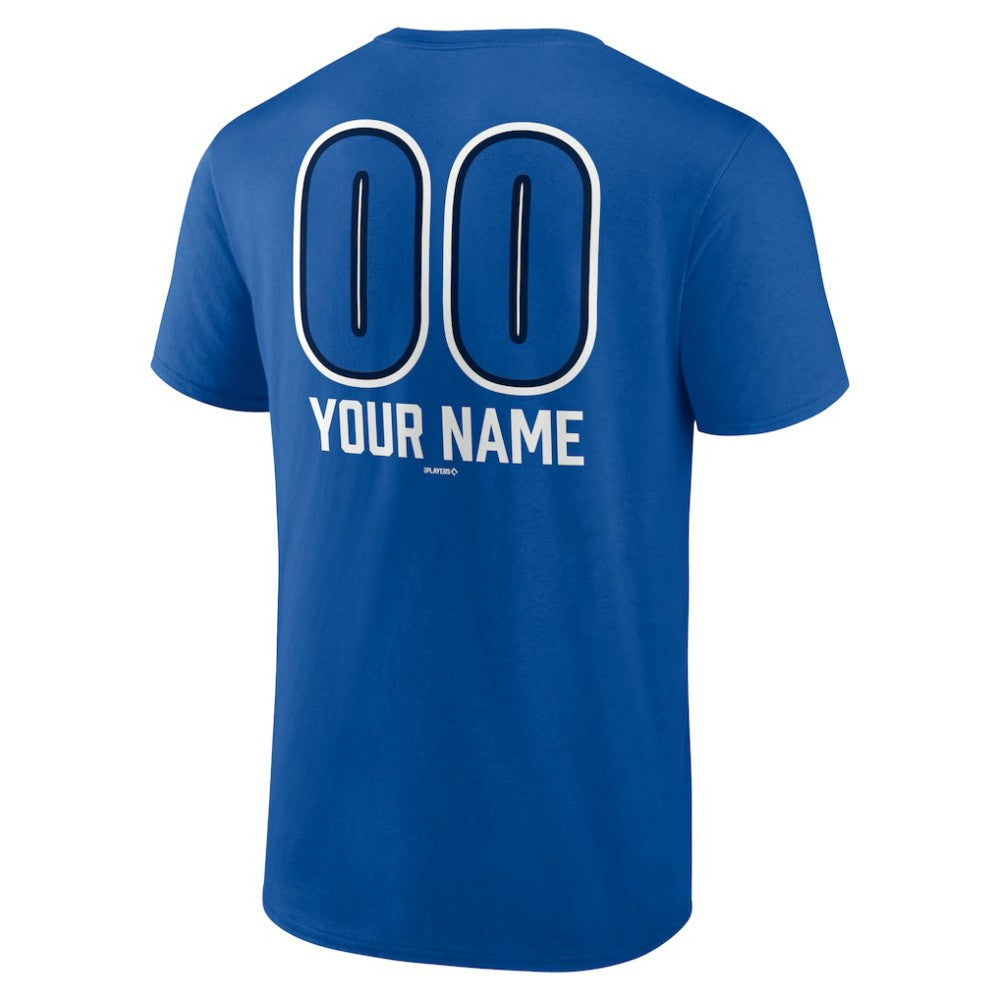 Toronto Blue Jays Personalized Name & Number Fastball T-Shirt - Royal - MLB Discount