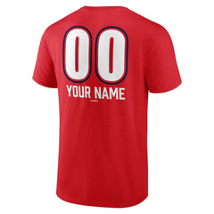 Washington Nationals Personalized Name & Number Fastball T-Shirt - Red - MLB Discount