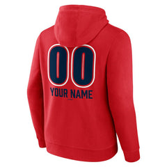 Atlanta Braves Personalized Name & Number Fastball Pullover Hoodie - Red - MLB on Sale
