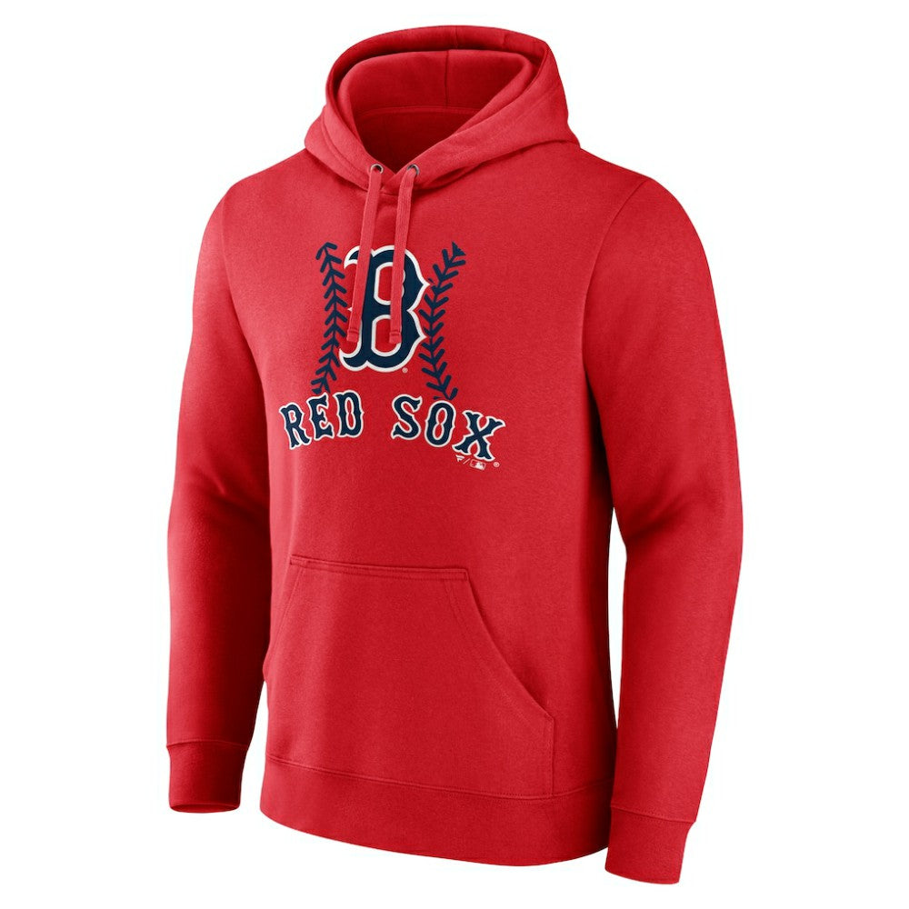 Boston Red Sox Personalized Name & Number Fastball Pullover Hoodie - Red - MLB Online