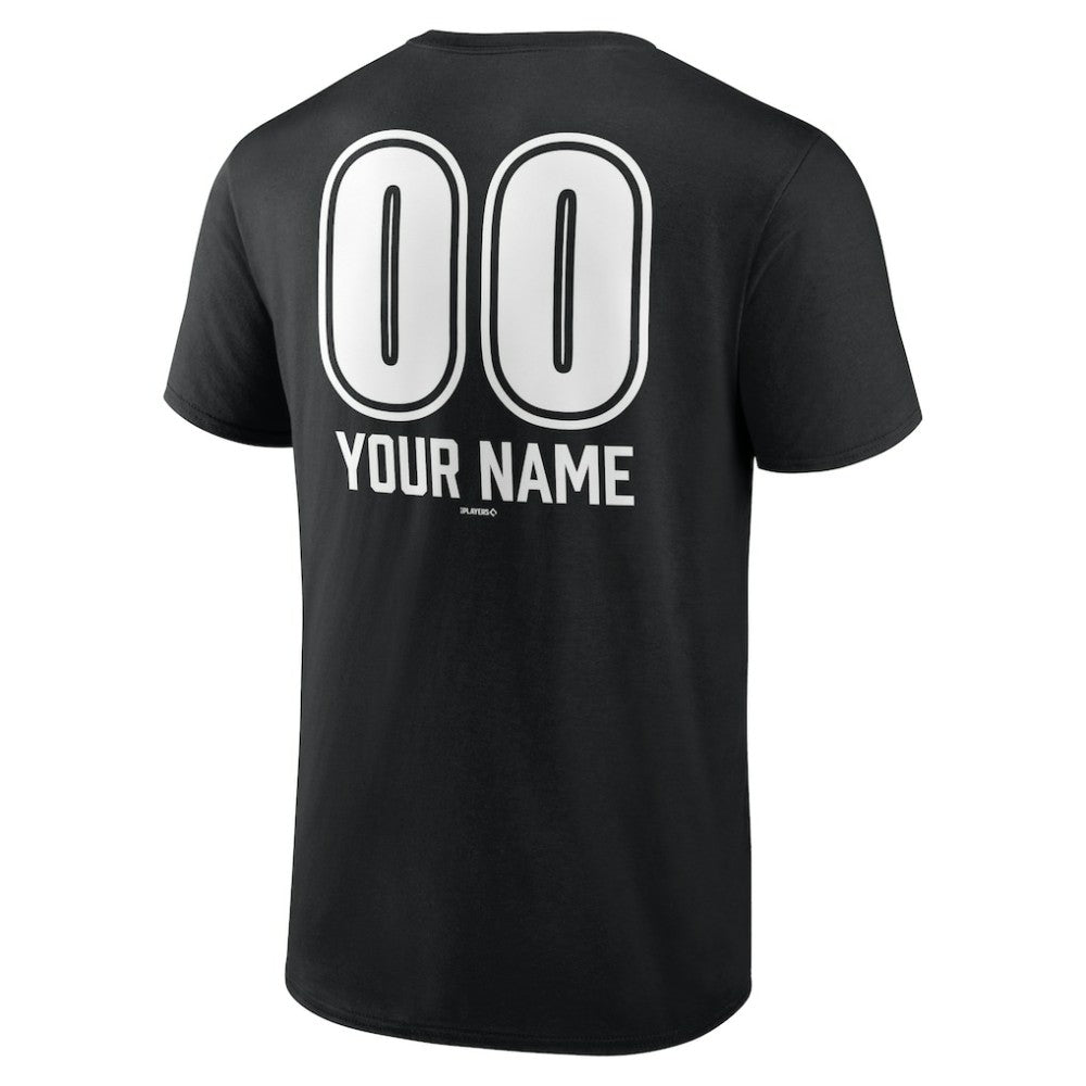 Los Angeles Dodgers Personalized Name & Number Fastball T-Shirt - Black - MLB Lifestyle