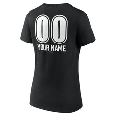 Los Angeles Dodgers Women's Personalized Name & Number Fastball V-Neck T-Shirt - Black - MLB on Sale