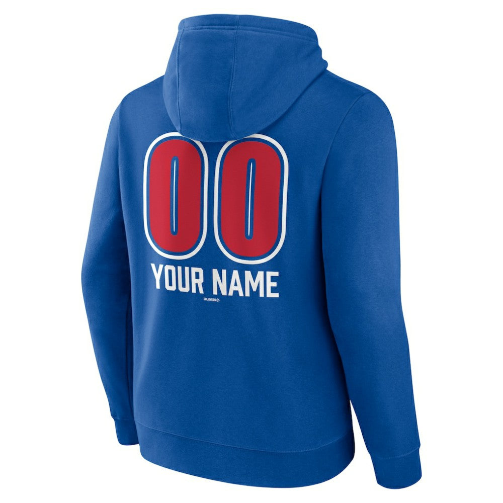Philadelphia Phillies Personalized Name & Number Fastball Pullover Hoodie - Royal - MLB Sale