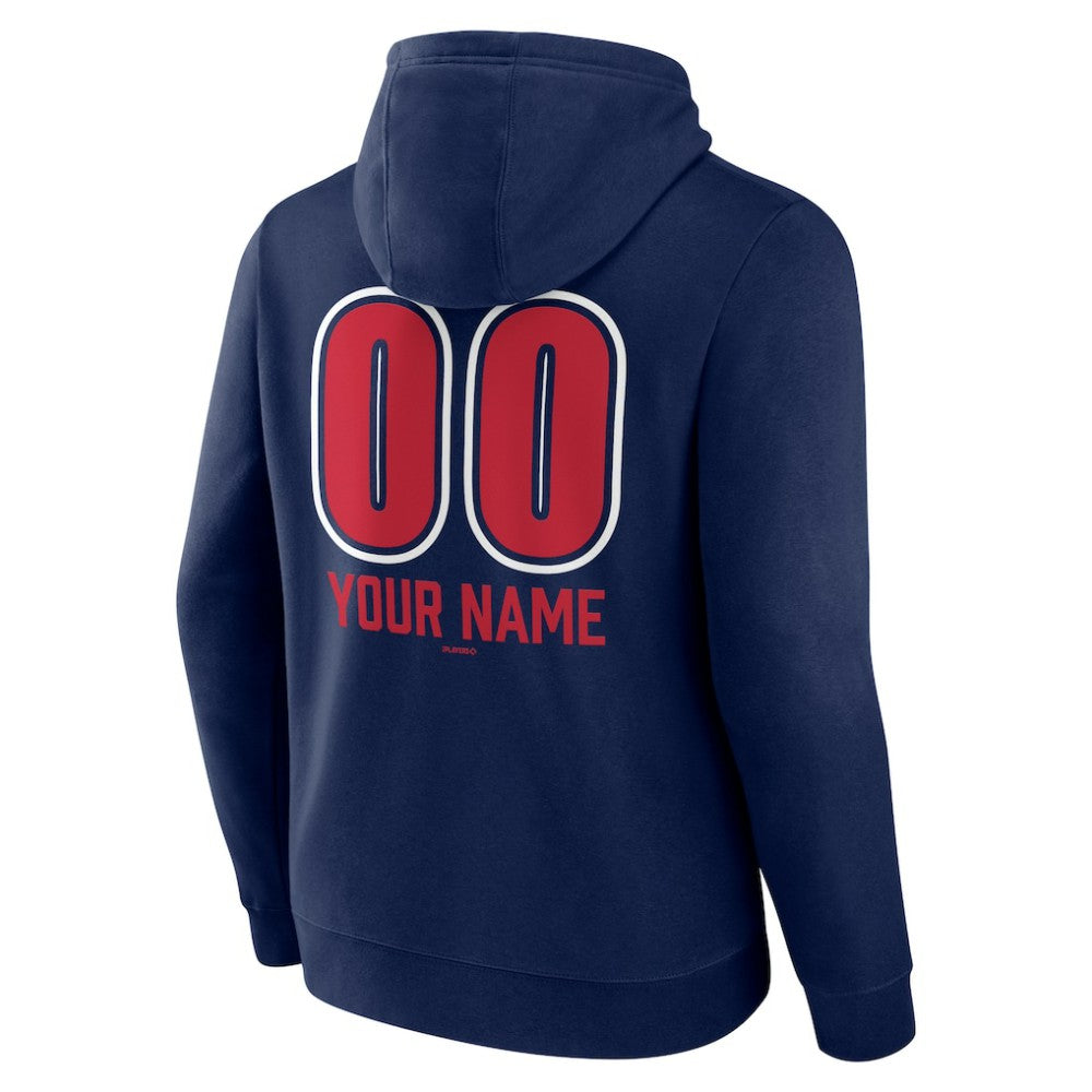 St. Louis Cardinals Personalized Name & Number Fastball Pullover Hoodie - Navy - MLB Discount