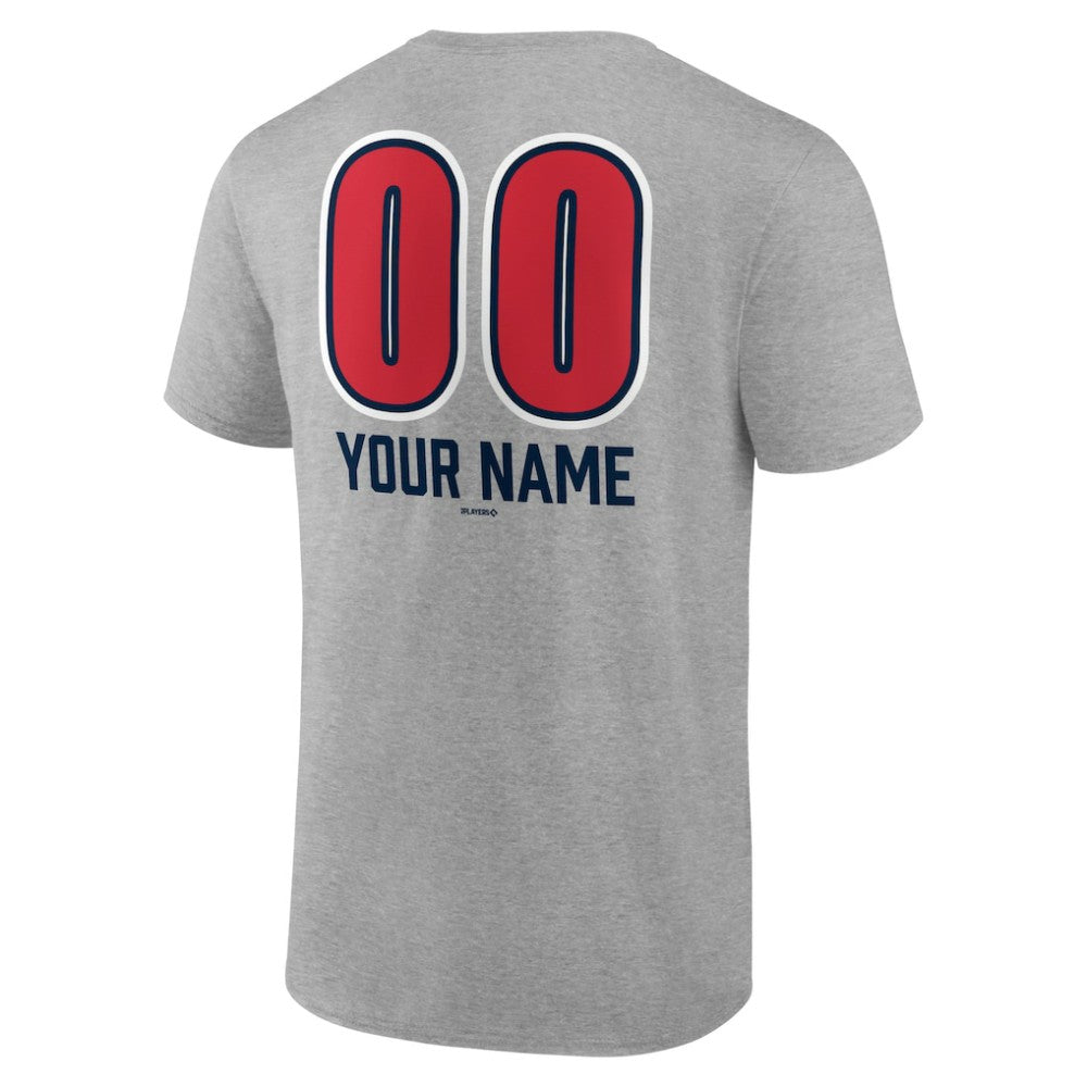 Boston Red Sox Personalized Name & Number Fastball T-Shirt - Heather Gray - MLB Online