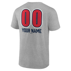 Boston Red Sox Personalized Name & Number Fastball T-Shirt - Heather Gray - MLB Online