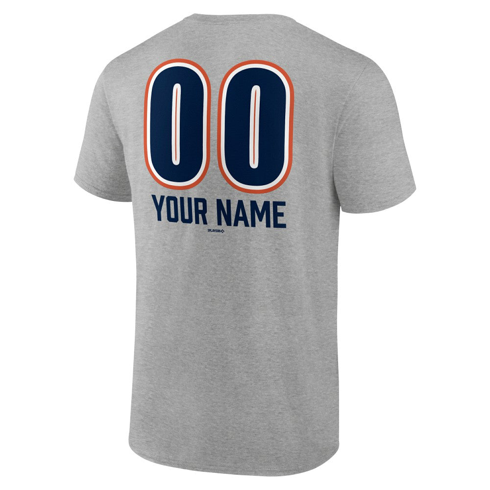 Houston Astros Personalized Name & Number Fastball T-Shirt - Heather Gray - MLB Online