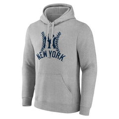 New York Yankees Personalized Name & Number Fastball Pullover Hoodie - Gray - MLB Online
