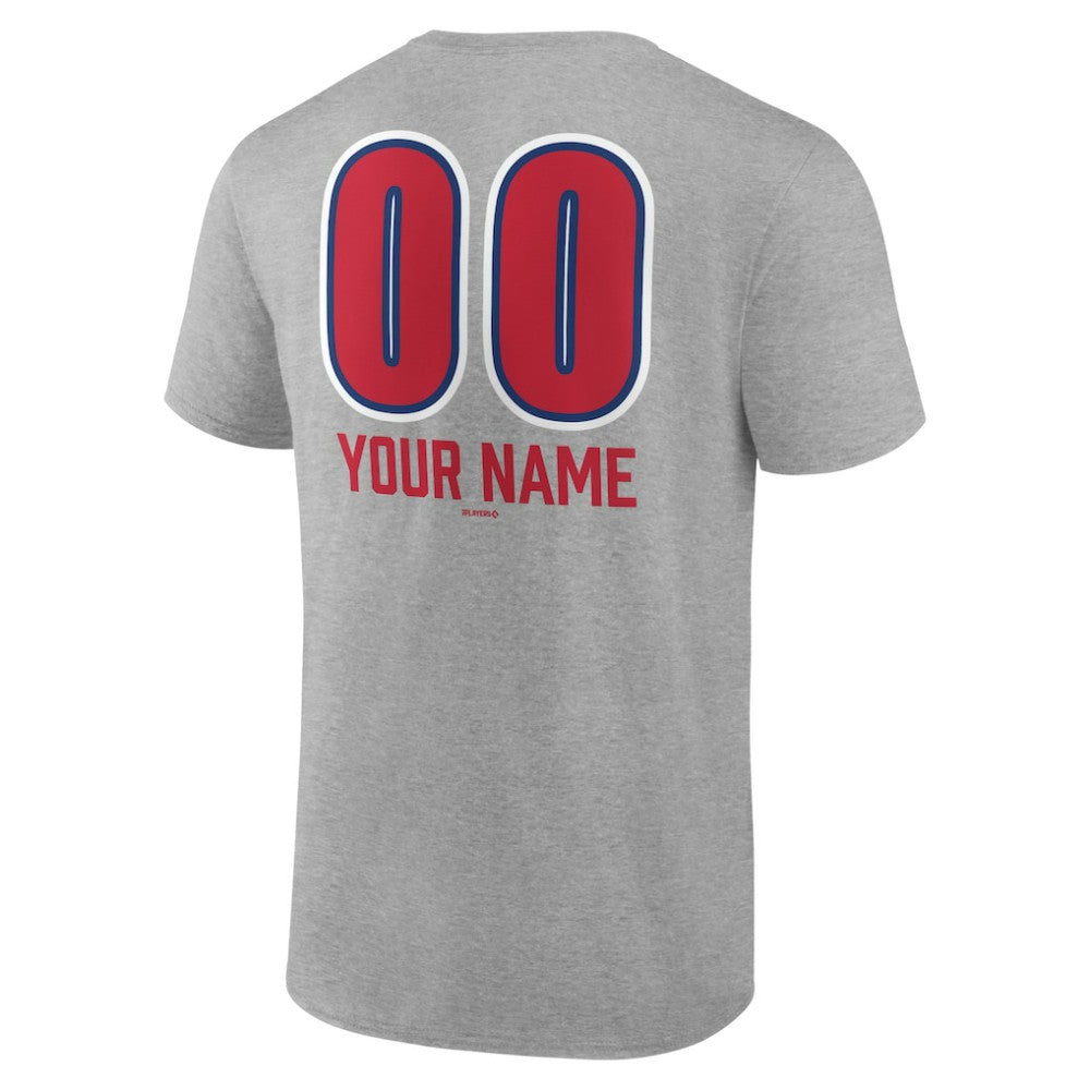 Philadelphia Phillies Personalized Name & Number Fastball T-Shirt - Heather Gray - MLB Online