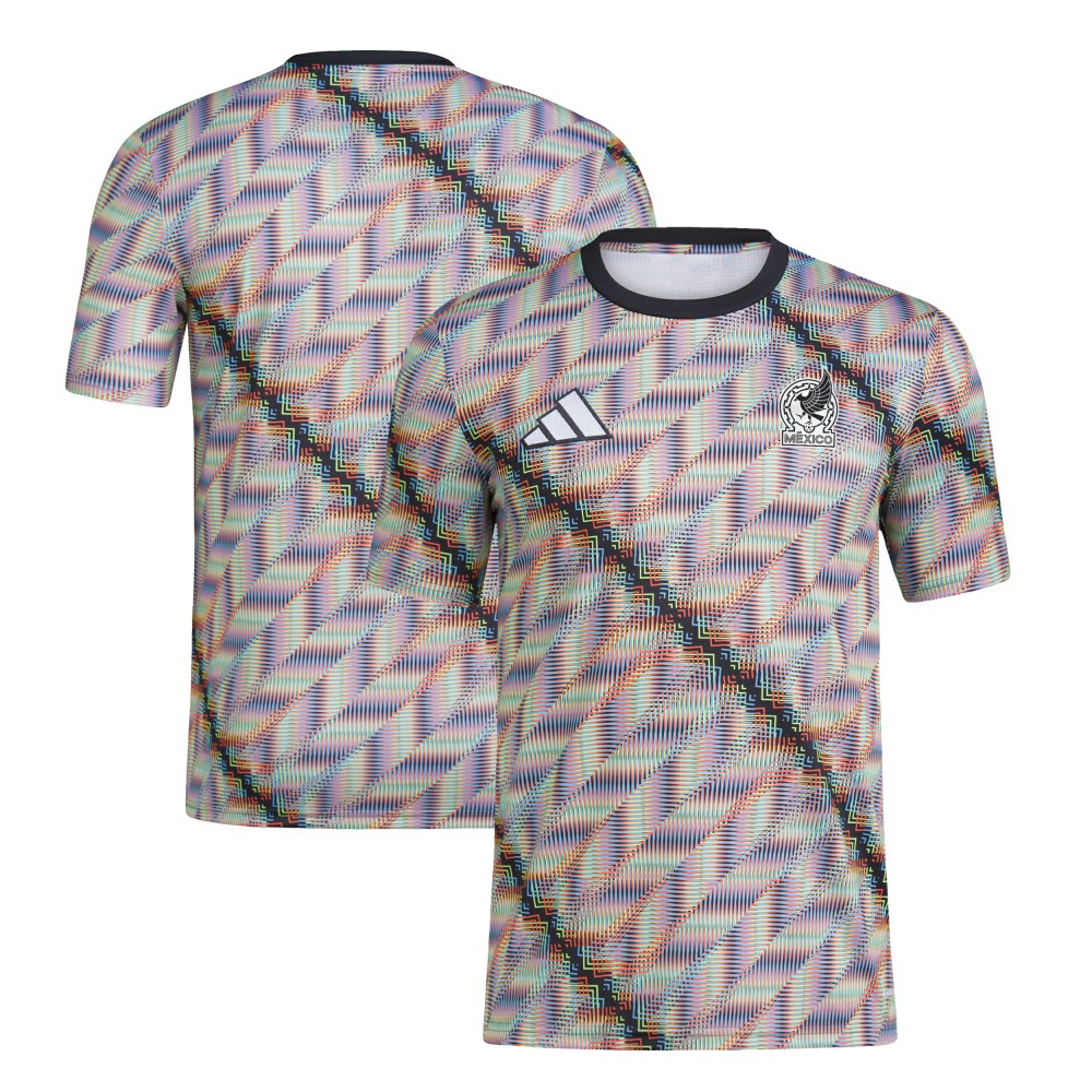 Mexico National Team 2024 Hispanic Heritage Pre-Match Top Black - Adidas