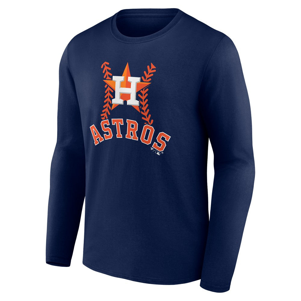 Yordan Alvarez Houston Astros Fastball Player Name & Number Long Sleeve T-Shirt - Navy - MLB Sale