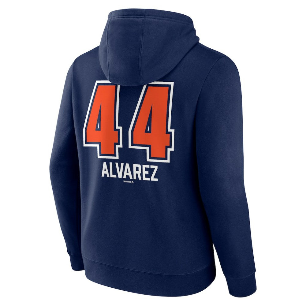 Yordan Alvarez Houston Astros Fastball Player Name & Number Pullover Hoodie - Navy - MLB Lifestyle