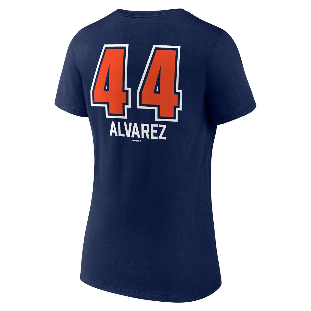Yordan Alvarez Houston Astros Women's Fastball Player Name & Number V-Neck T-Shirt - Navy - MLB Online