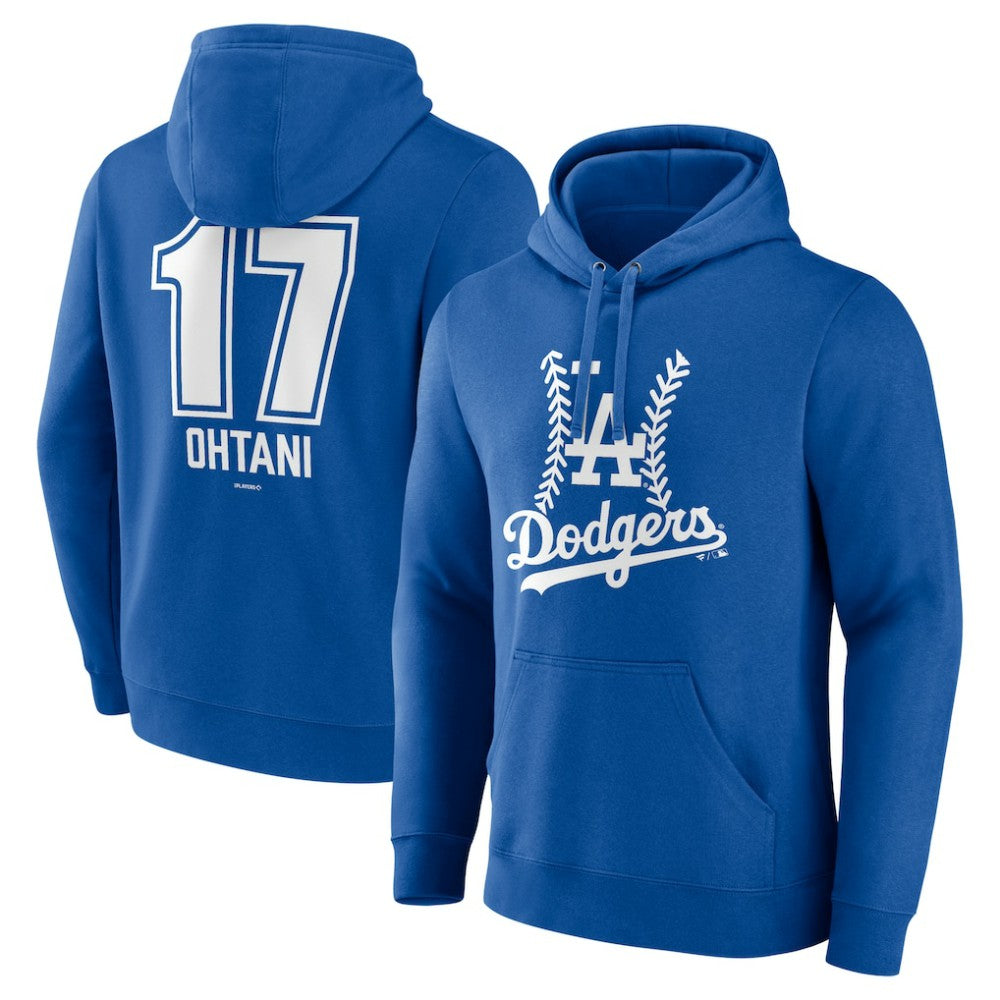 Shohei Ohtani Los Angeles Dodgers Fastball Player Name & Number Pullover Hoodie - Royal - MLB on Sale
