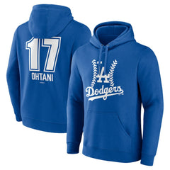 Shohei Ohtani Los Angeles Dodgers Fastball Player Name & Number Pullover Hoodie - Royal - MLB on Sale