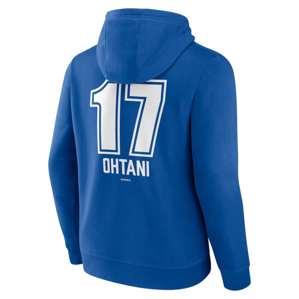 Shohei Ohtani Los Angeles Dodgers Fastball Player Name & Number Pullover Hoodie - Royal - MLB on Sale