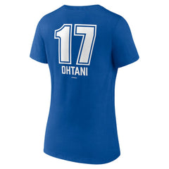 Shohei Ohtani Los Angeles Dodgers Women's Fastball Player Name & Number V-Neck T-Shirt - Royal - MLB Online