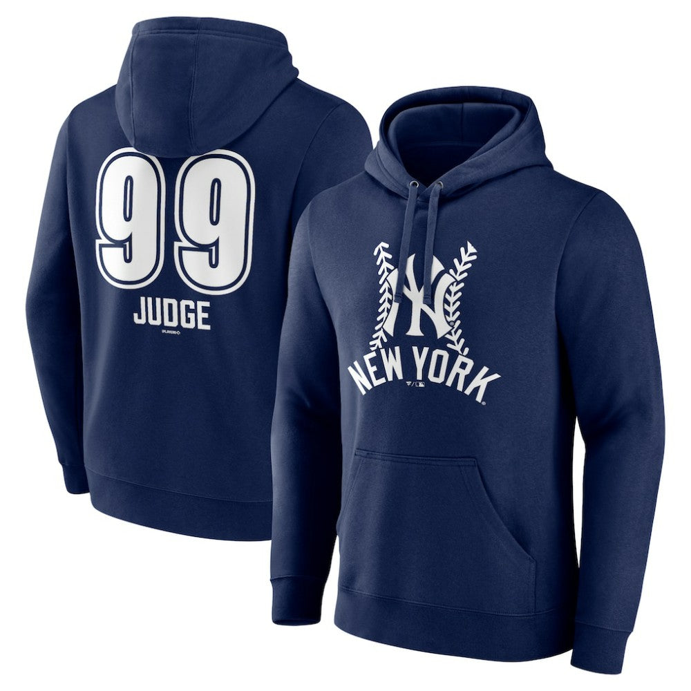 Aaron Judge New York Yankees Fastball Player Name & Number Pullover Hoodie - Navy - MLB Sale