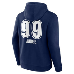 Aaron Judge New York Yankees Fastball Player Name & Number Pullover Hoodie - Navy - MLB Sale