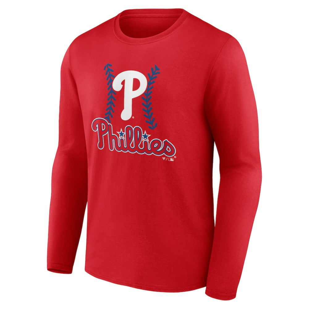 Bryce Harper Philadelphia Phillies Fastball Player Name & Number Long Sleeve T-Shirt - Red - MLB Online