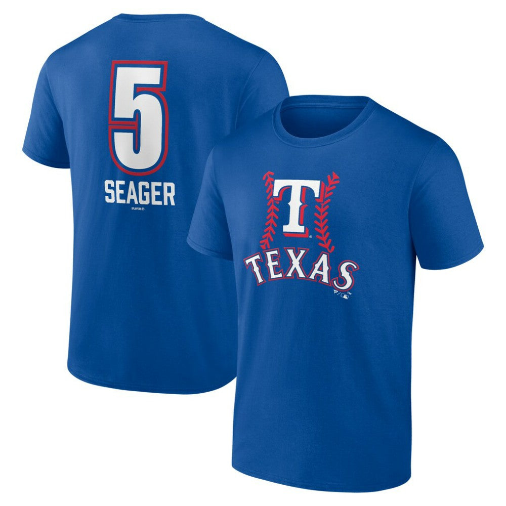 Corey Seager Texas Rangers Fastball Player Name & Number T-Shirt - Royal - MLB Discount