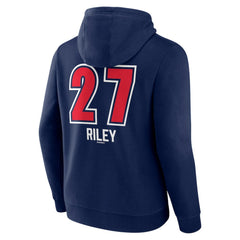 Austin Riley Atlanta Braves Fastball Player Name & Number Pullover Hoodie - Navy - MLB Online