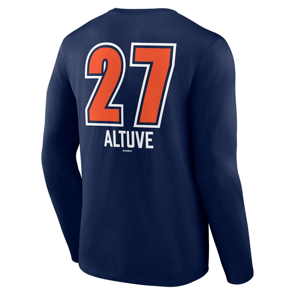 Jose Altuve Houston Astros Fastball Player Name & Number Long Sleeve T-Shirt - Navy - MLB Online