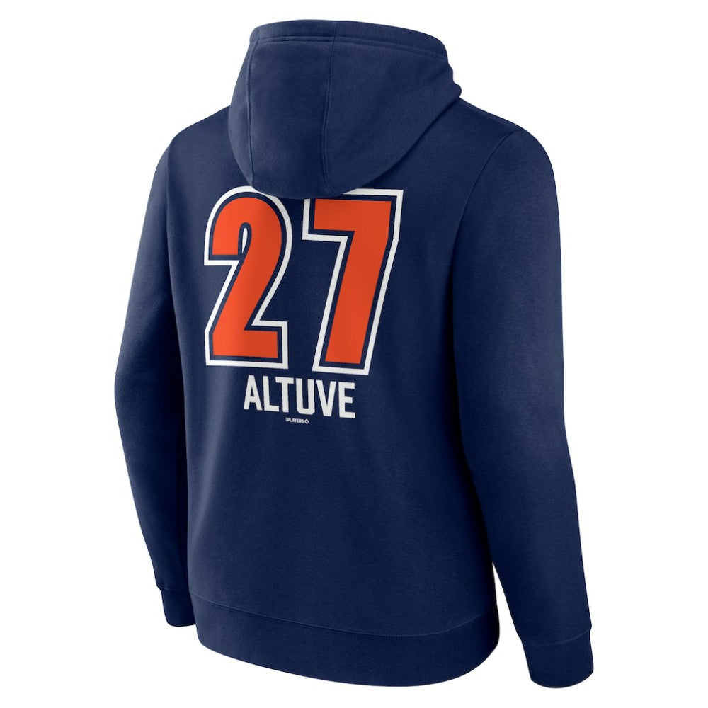 Jose Altuve Houston Astros Fastball Player Name & Number Pullover Hoodie - Navy - MLB Sale