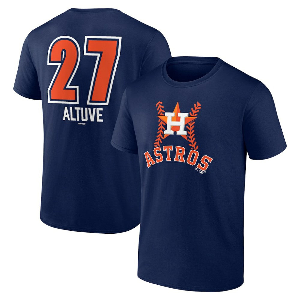 Jose Altuve Houston Astros Fastball Player Name & Number T-Shirt - Navy - MLB Discount