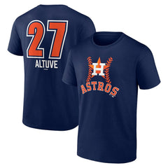 Jose Altuve Houston Astros Fastball Player Name & Number T-Shirt - Navy - MLB Discount