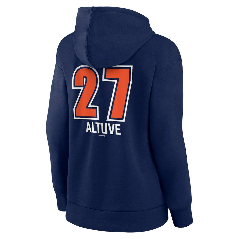 Jose Altuve Houston Astros Women's Fastball Player Name & Number Pullover Hoodie - Navy - MLB on Sale