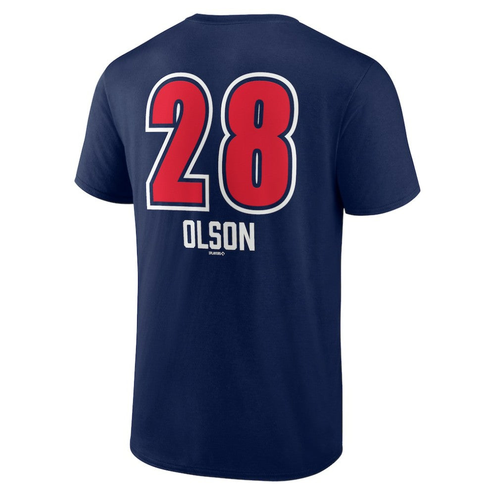 Matt Olson Atlanta Braves Fastball Player Name & Number T-Shirt - Navy - MLB on Sale