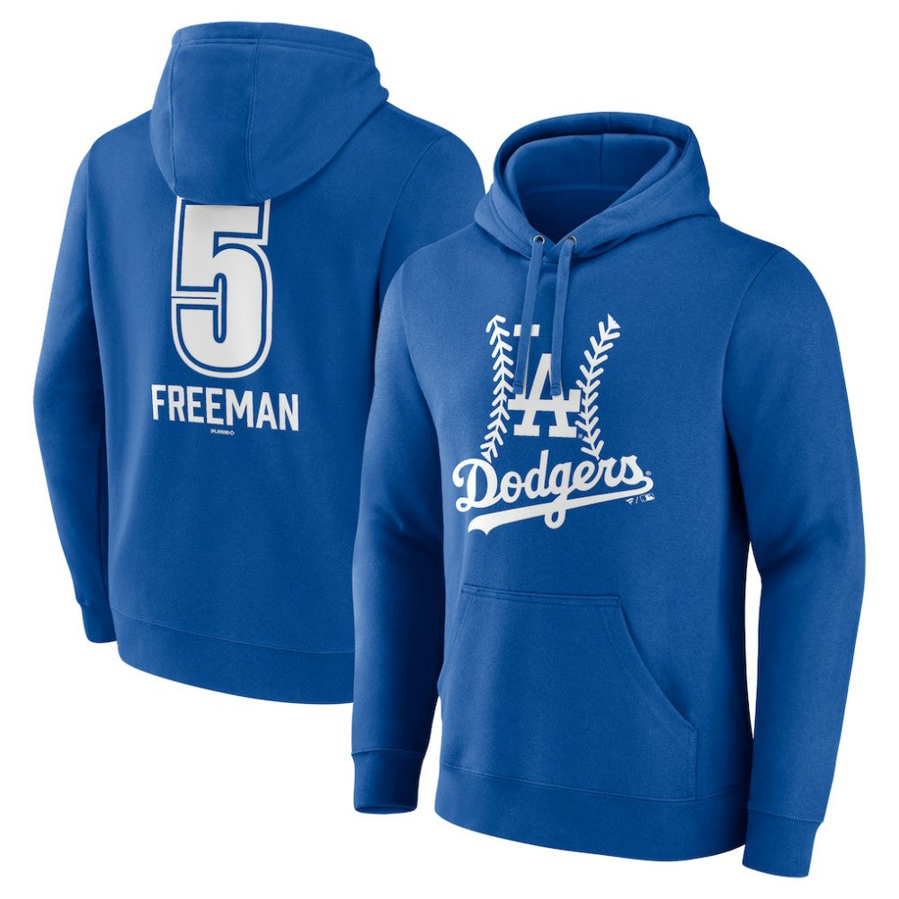 Freddie Freeman Los Angeles Dodgers Fastball Player Name & Number Pullover Hoodie - Royal - MLB Online