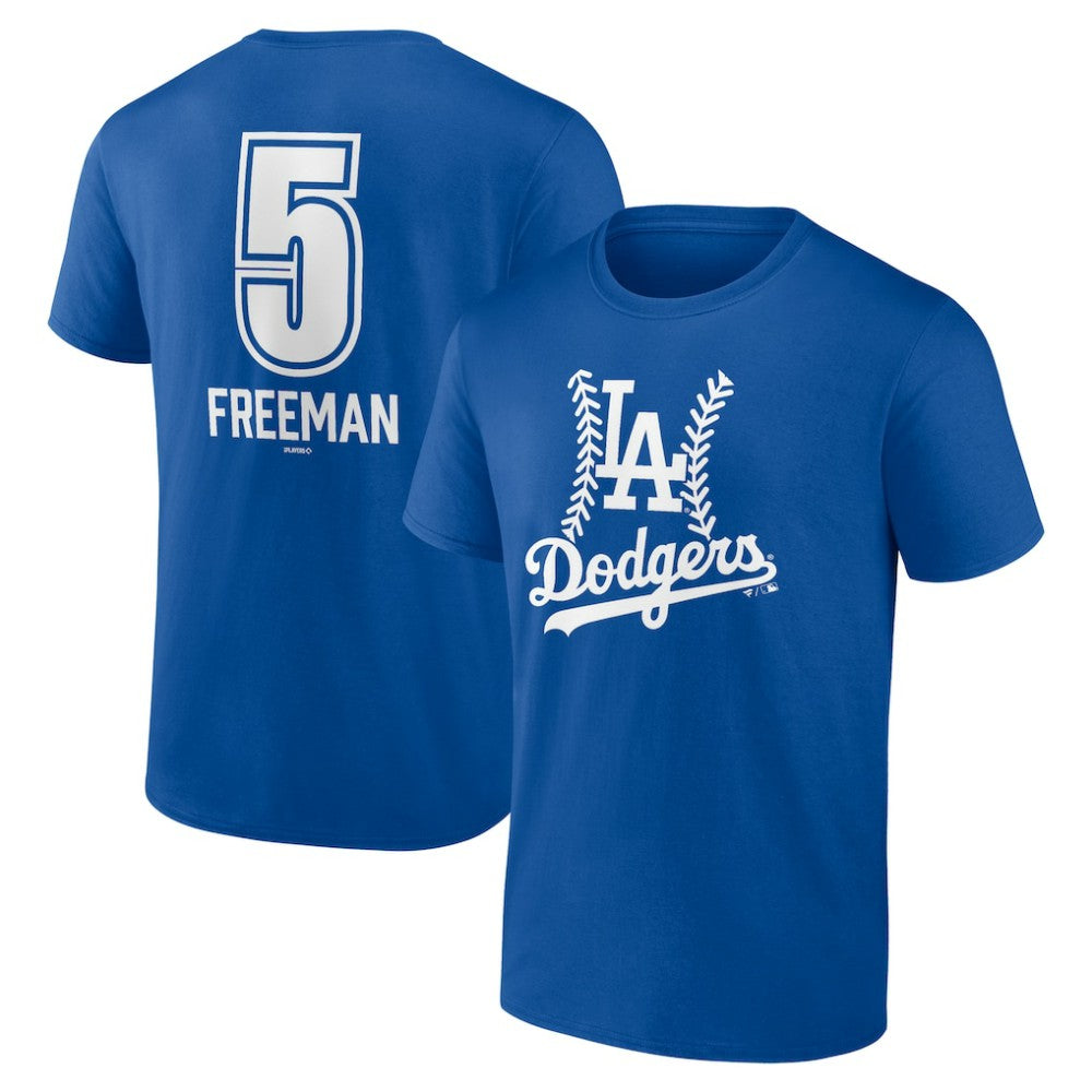 Freddie Freeman Los Angeles Dodgers Fastball Player Name & Number T-Shirt - Royal - MLB Lifestyle