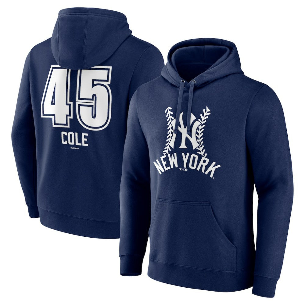Gerrit Cole New York Yankees Fastball Player Name & Number Pullover Hoodie - Navy - MLB on Sale