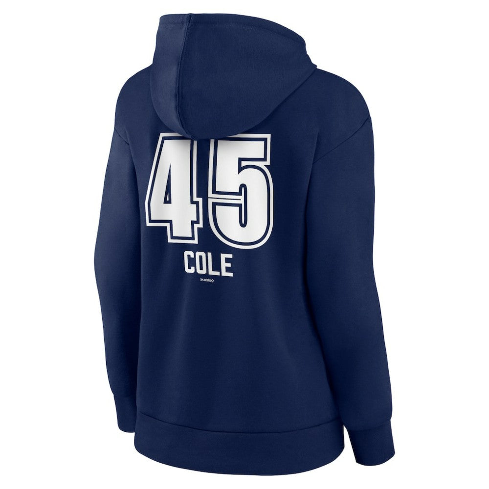 Gerrit Cole New York Yankees Women's Fastball Player Name & Number Pullover Hoodie - Navy - MLB Discount