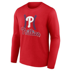 Trea Turner Philadelphia Phillies Fastball Player Name & Number Long Sleeve T-Shirt - Red - MLB Discount