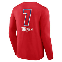 Trea Turner Philadelphia Phillies Fastball Player Name & Number Long Sleeve T-Shirt - Red - MLB Discount