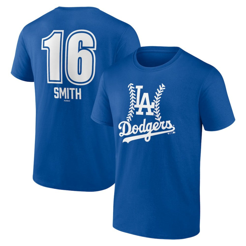 Will Smith Los Angeles Dodgers Fastball Player Name & Number T-Shirt - Royal - MLB Sale