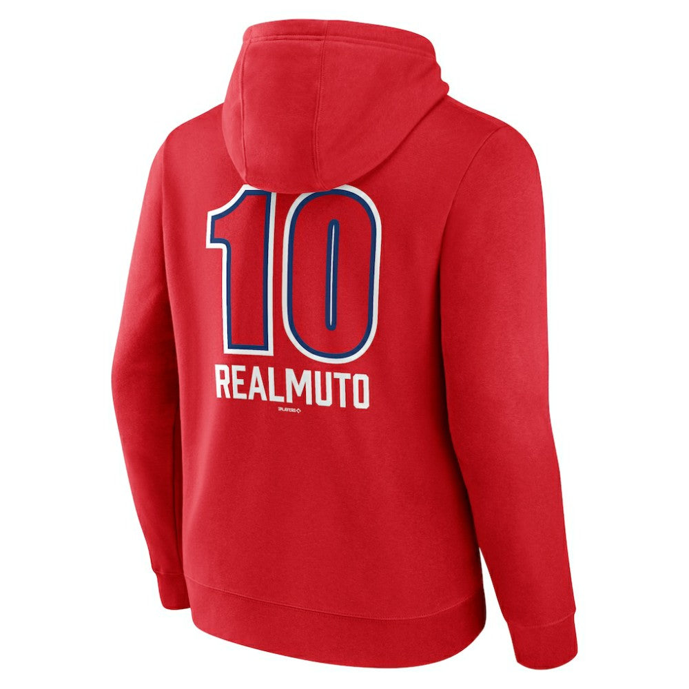 J.T. Realmuto Philadelphia Phillies Fastball Player Name & Number Pullover Hoodie - Red - MLB Sale